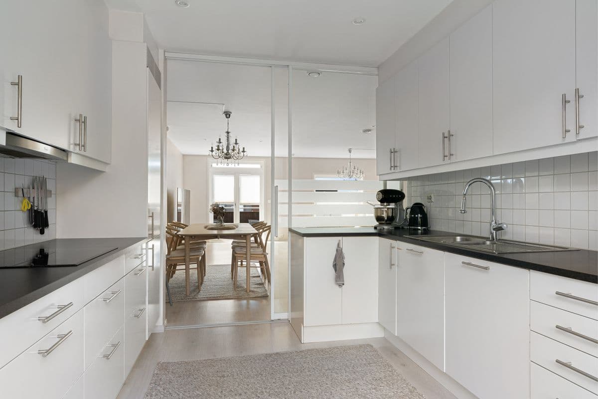 Custom white kitchen
